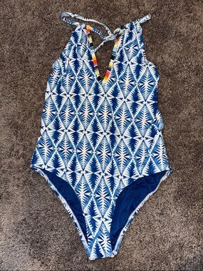 High Neck One Piece Swim
